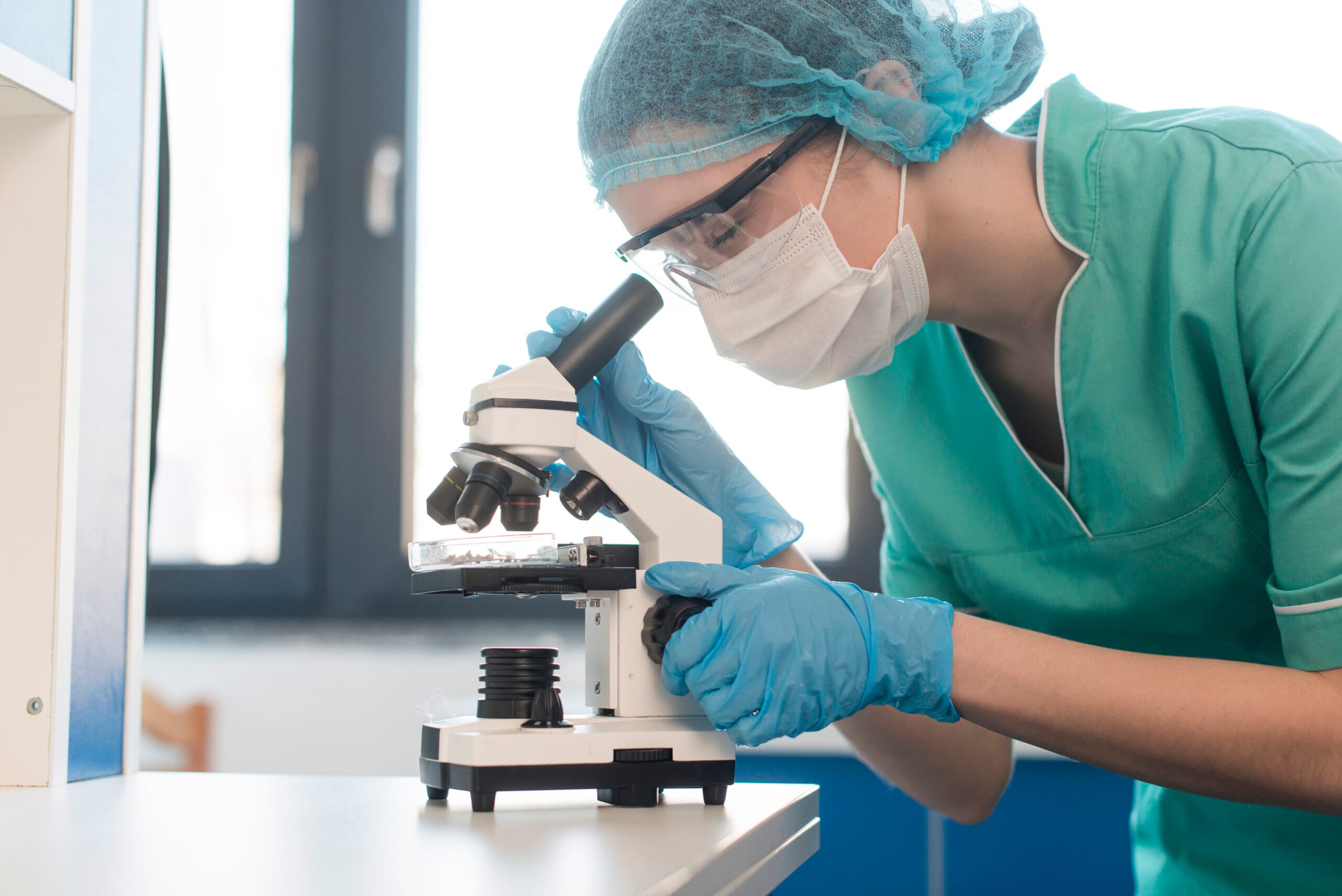 Home high angle nurse working